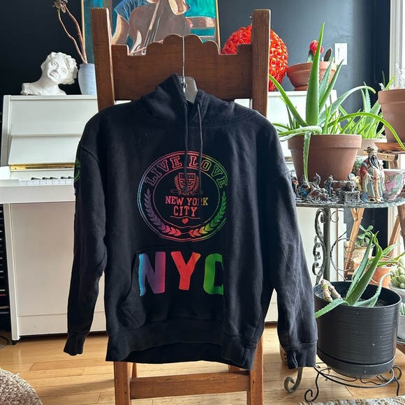 Black NYC Graphic Hoodie - Picture 9 of 14